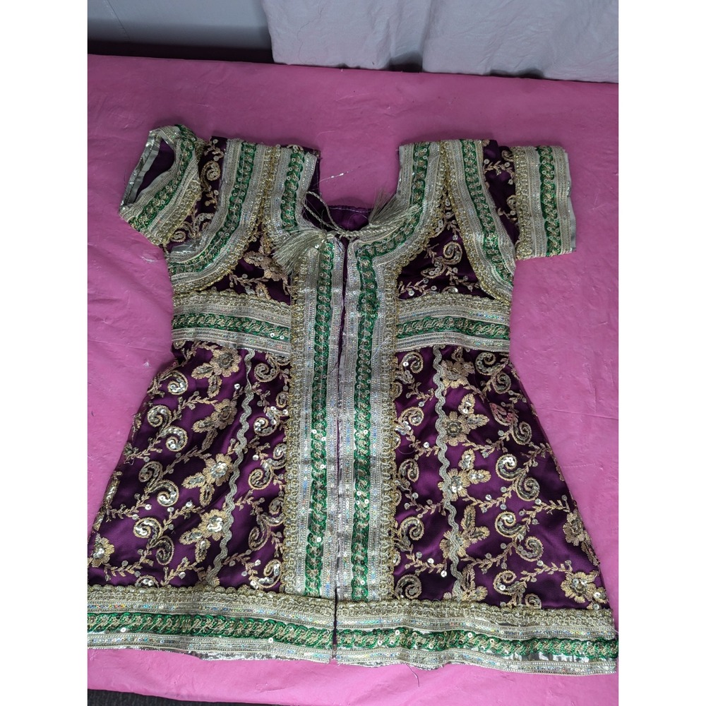 Handmade toddler traditional dress Asian Pakastani‎ India bridal formal Kurta